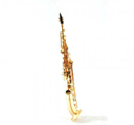 Elite V Pro Artist Semi-Curved Soprano Saxophone – Vintage Gold Blast