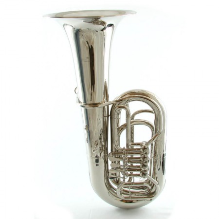 BB 4 Valve Rotary Tuba – Nickel Plated