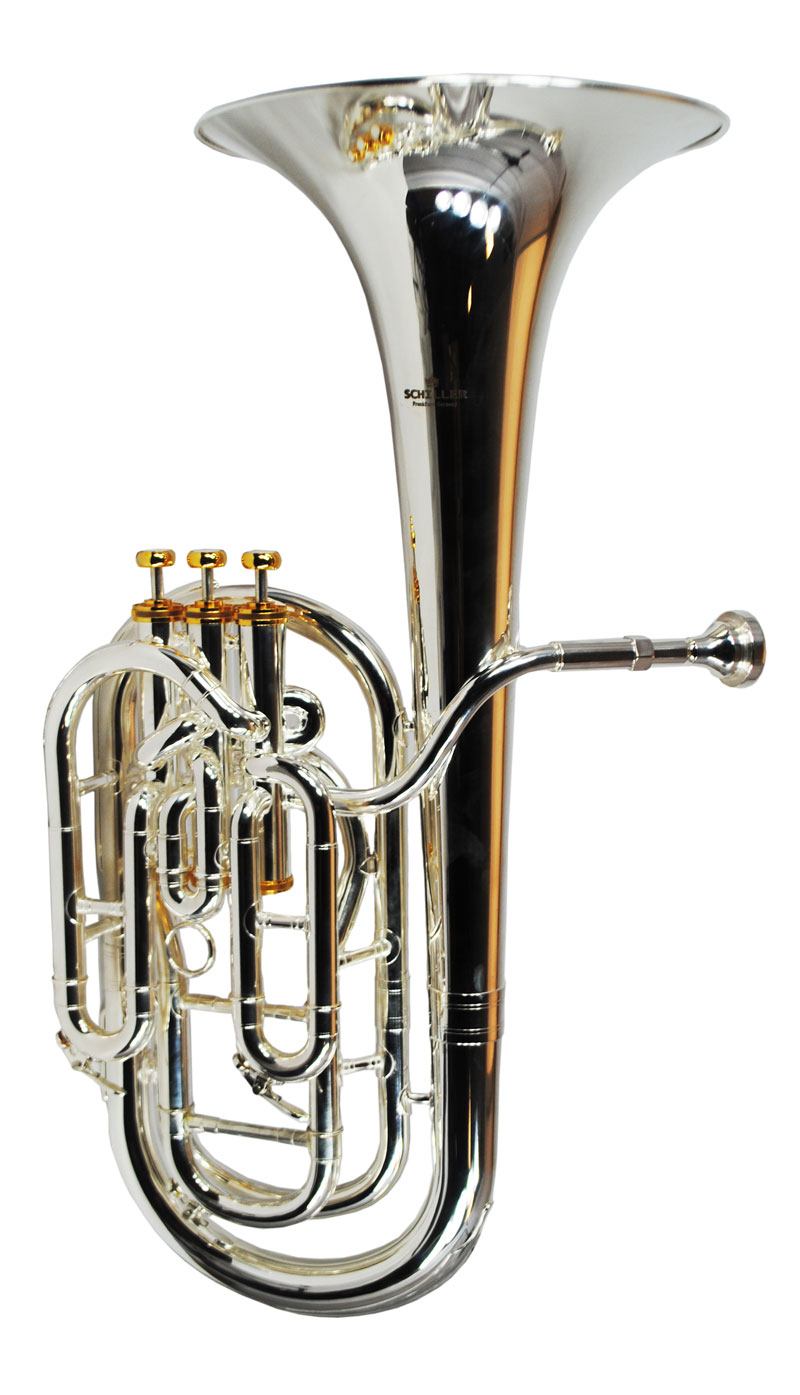 British Band Baritone - Silver Plated with Gold Accents