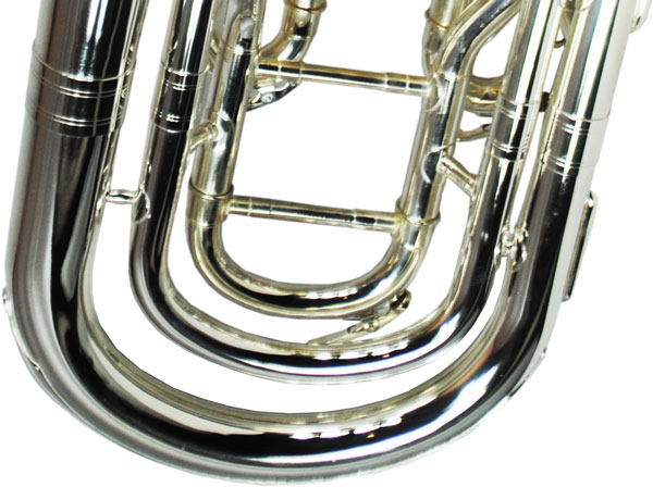British Band Baritone – Silver Plated with Gold Accents