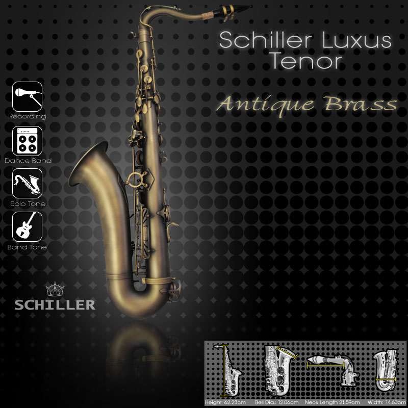 Elite Luxus Tenor Saxophone - Antique Brass Finish