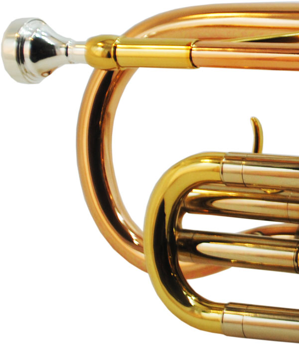 CenterTone Bb Cornet – Rose Brass w/ Gold Accents
