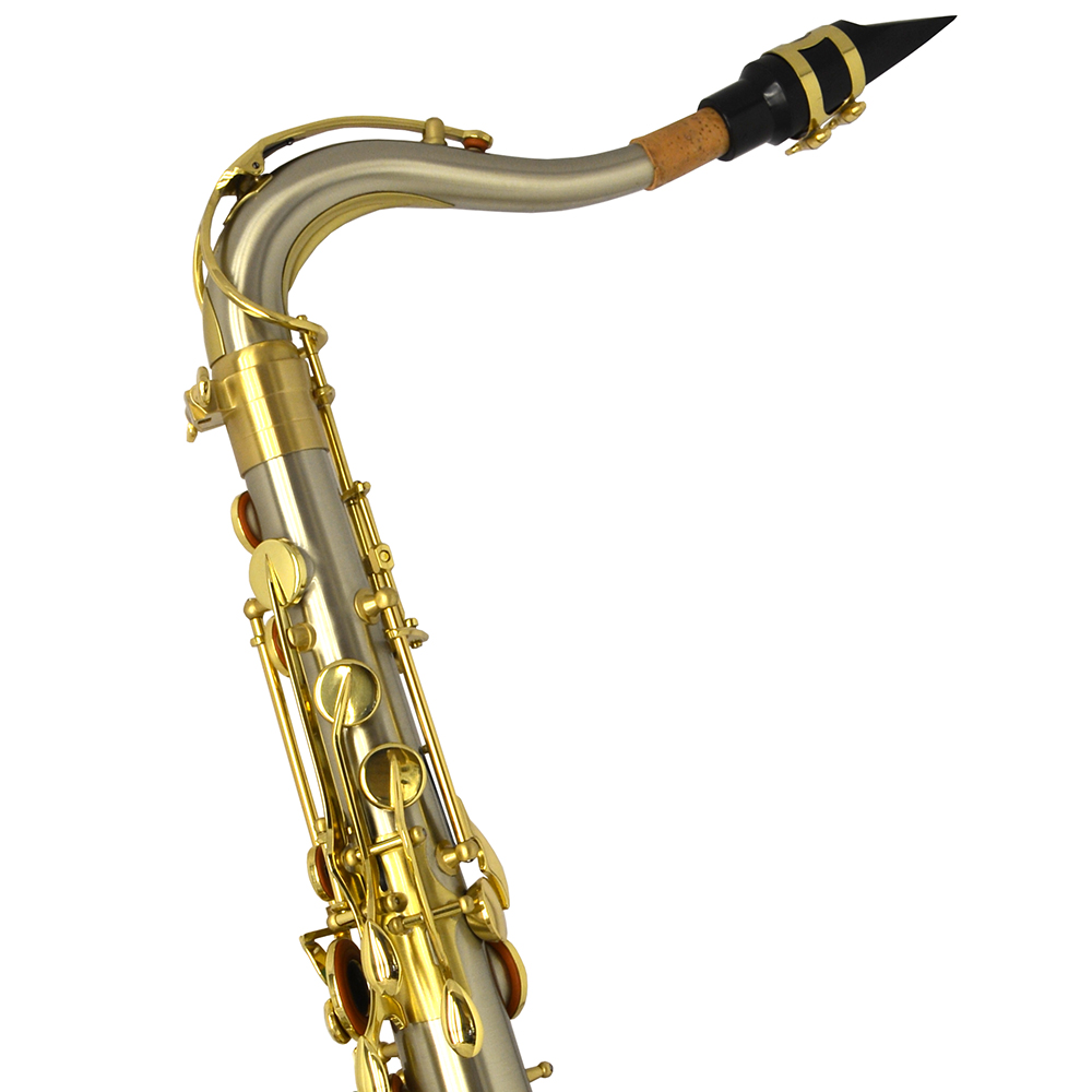 Elite V Tenor Saxophone – Brushed Silver Steel Stainless Finish