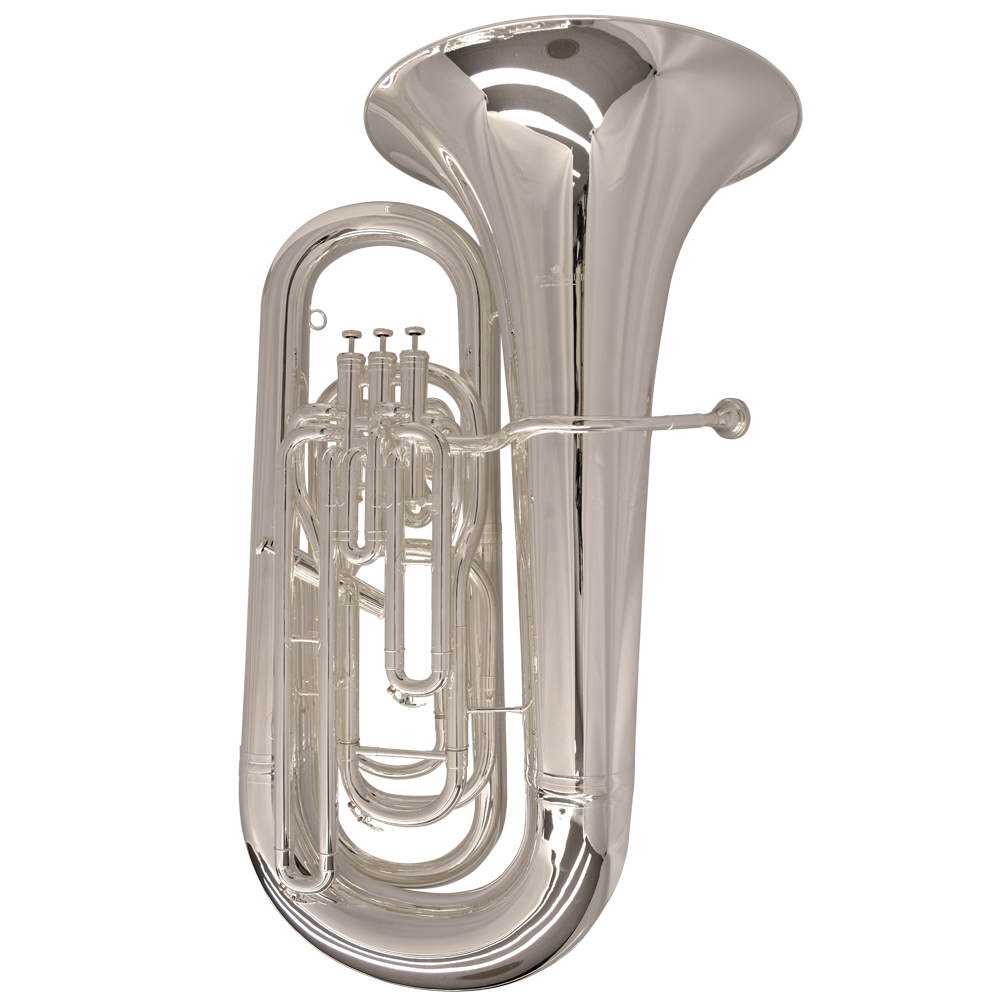 Elite Compensating Tuba BBb – Silver Plated