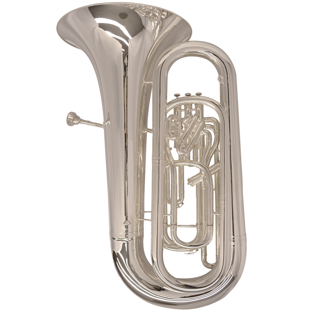 Elite Compensating Tuba BBb - Silver Plated