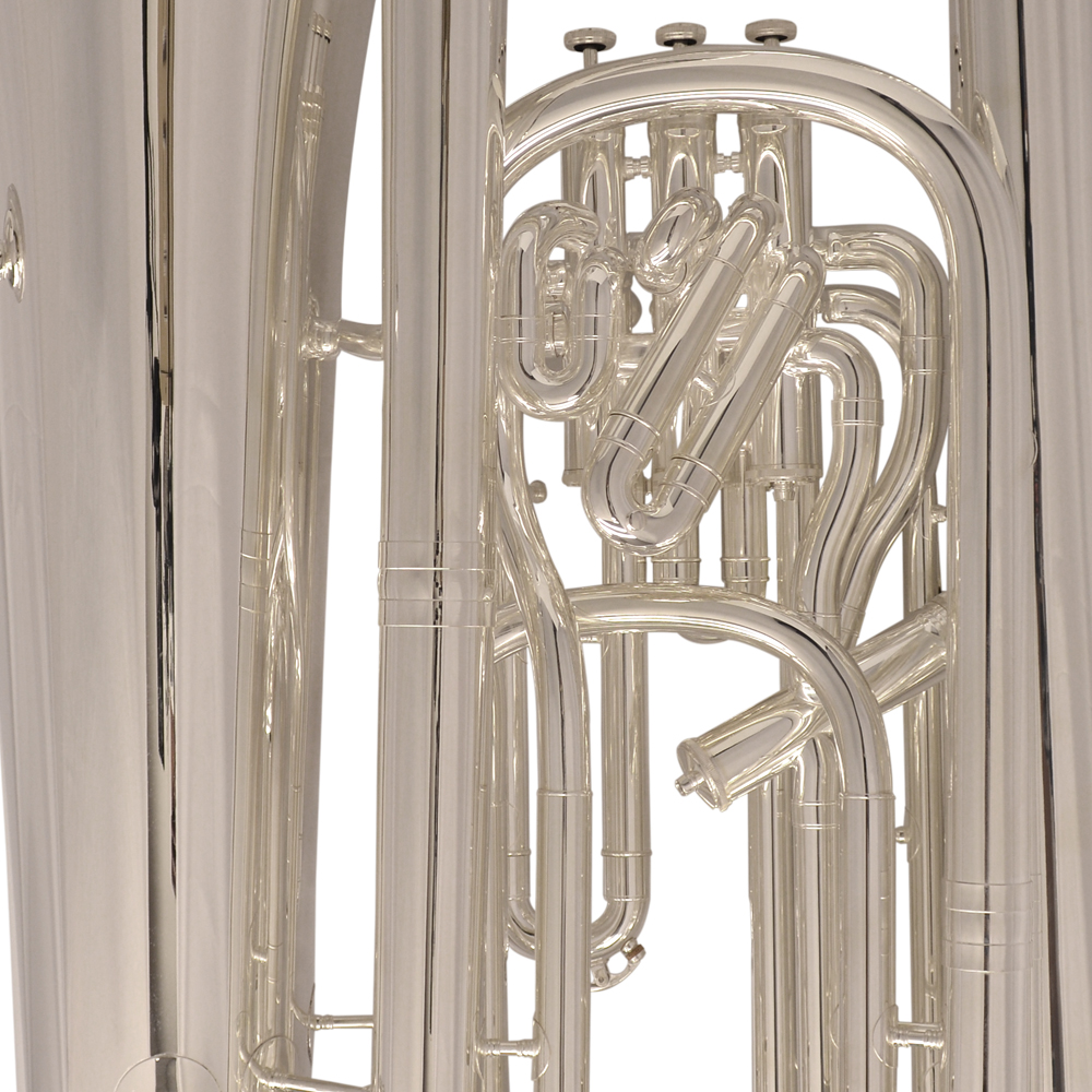 Elite Compensating Tuba BBb – Silver Plated