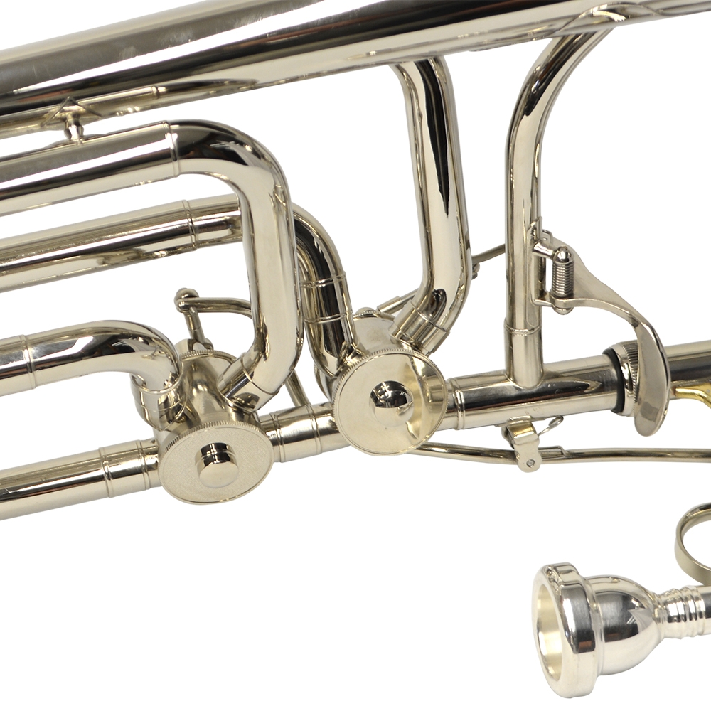 American Heritage Double Rotor Trombone - Nickel Plated