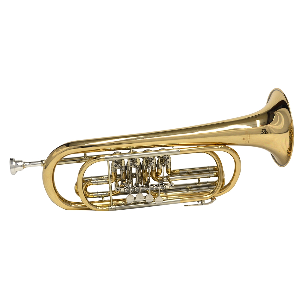 Elite Frankfurt Rotary Bass C Trumpet - Rose Gold
