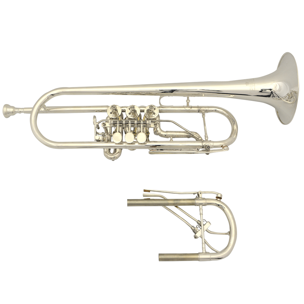 Elite Frankfurt Rotary Trumpet - Nickel