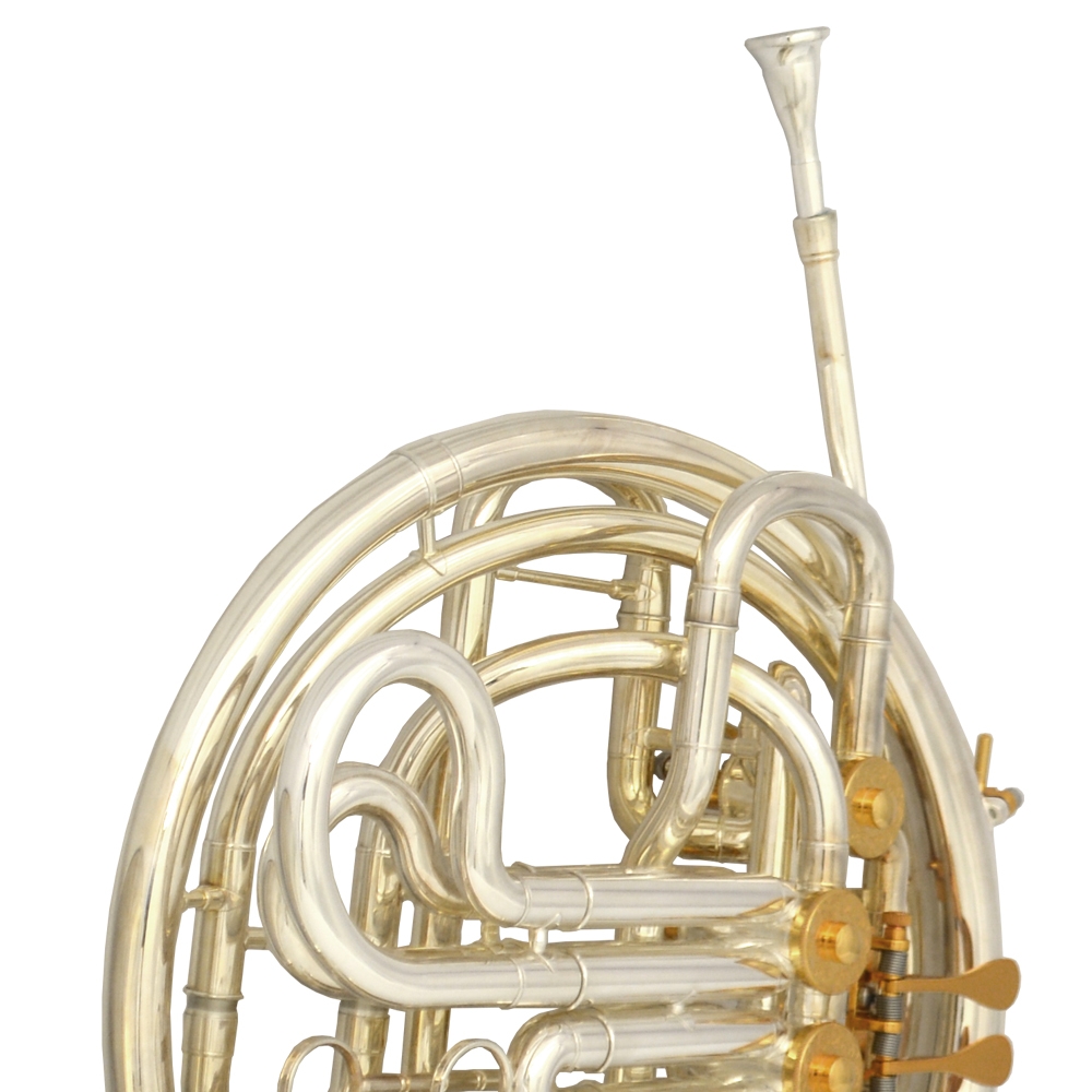 Elite VI French Horn with Removable Bell – Silver & Gold