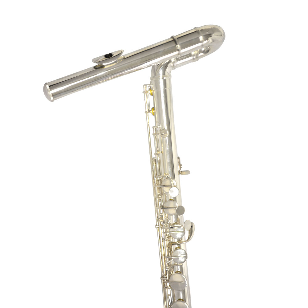 Elite Studio Standing Bass Flute – with Large Bore and Silver Plated Headjoint