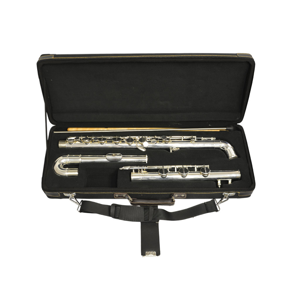 Elite Studio Standing Bass Flute – with Large Bore and Silver Plated Headjoint