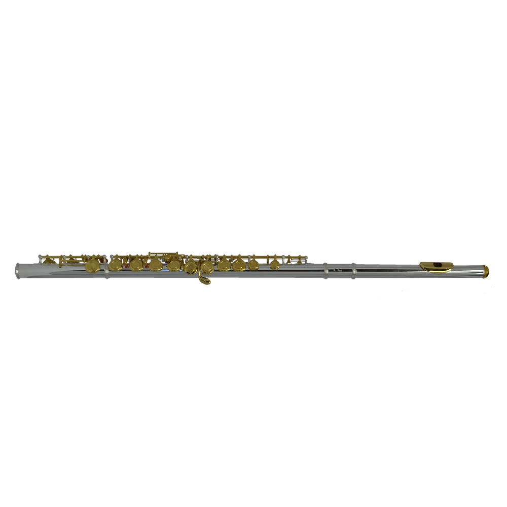 200 Series Flute - Silver Plated with Gold Keys