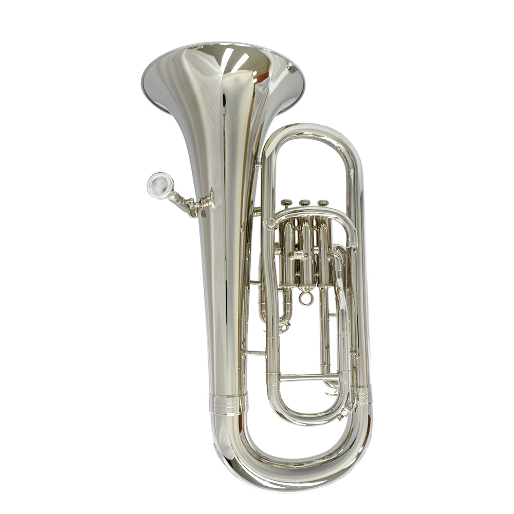 Elite III Euphonium with Convertible Marching Pipe – Nickel Plated