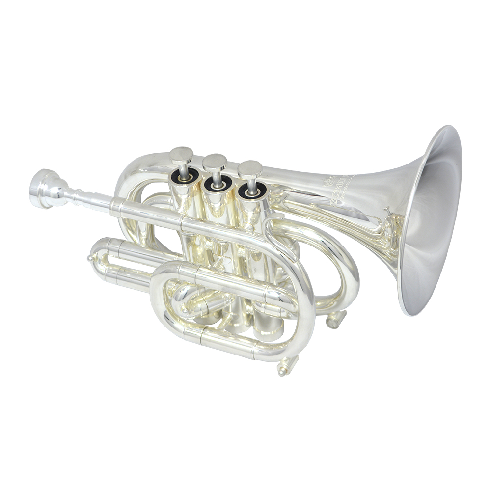 CenterTone Pocket Trumpet - Silver Plated - Key of Bb