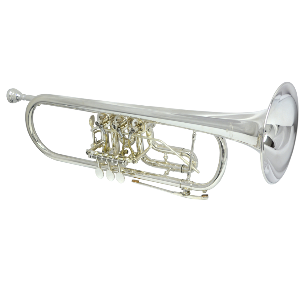 Elite Frankfurt Rotary Trumpet – Silver
