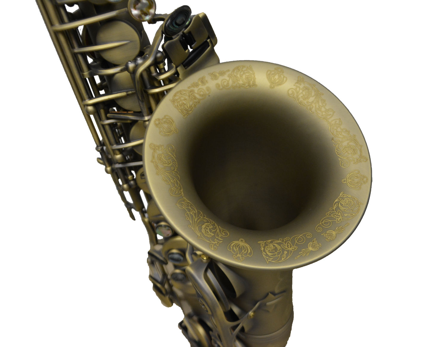 Elite Luxus Alto Saxophone – Antique Brass Finish
