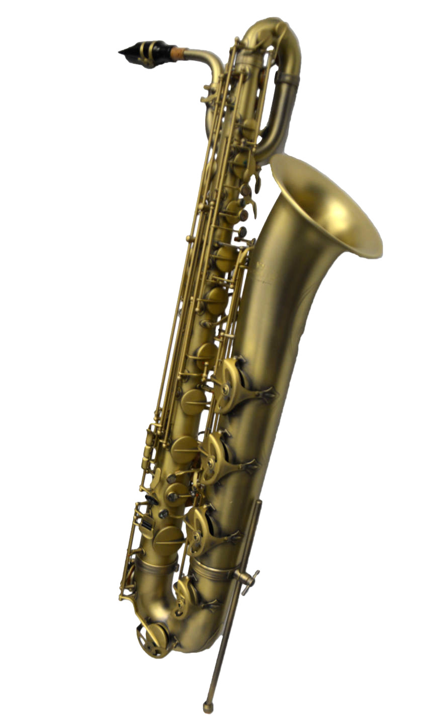 Elite Luxus V Baritone Saxophone – Raw Brass