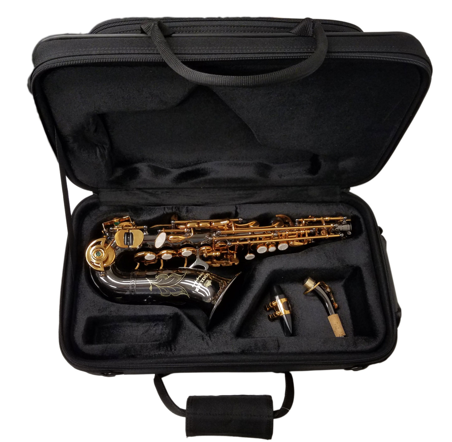 American Heritage 400 Curved Soprano Saxophone – Black & Gold