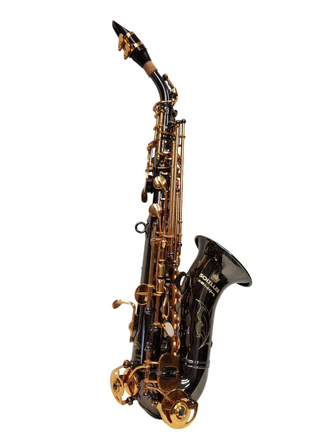 American Heritage 400 Curved Soprano Saxophone – Black & Gold