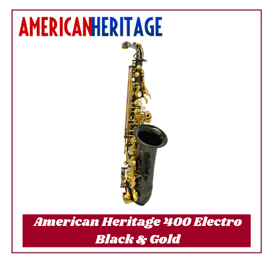 American Heritage 400 Alto Saxophone – Electro-Black and Gold