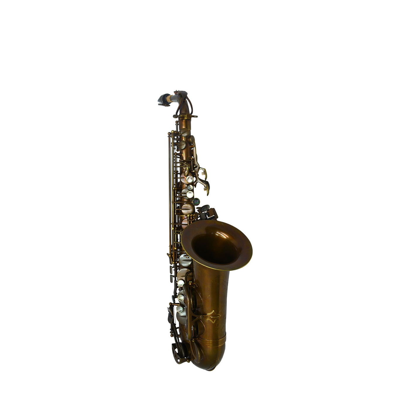 Premier Havana Alto Saxophone - Dark Unlacquered Duralast Finish