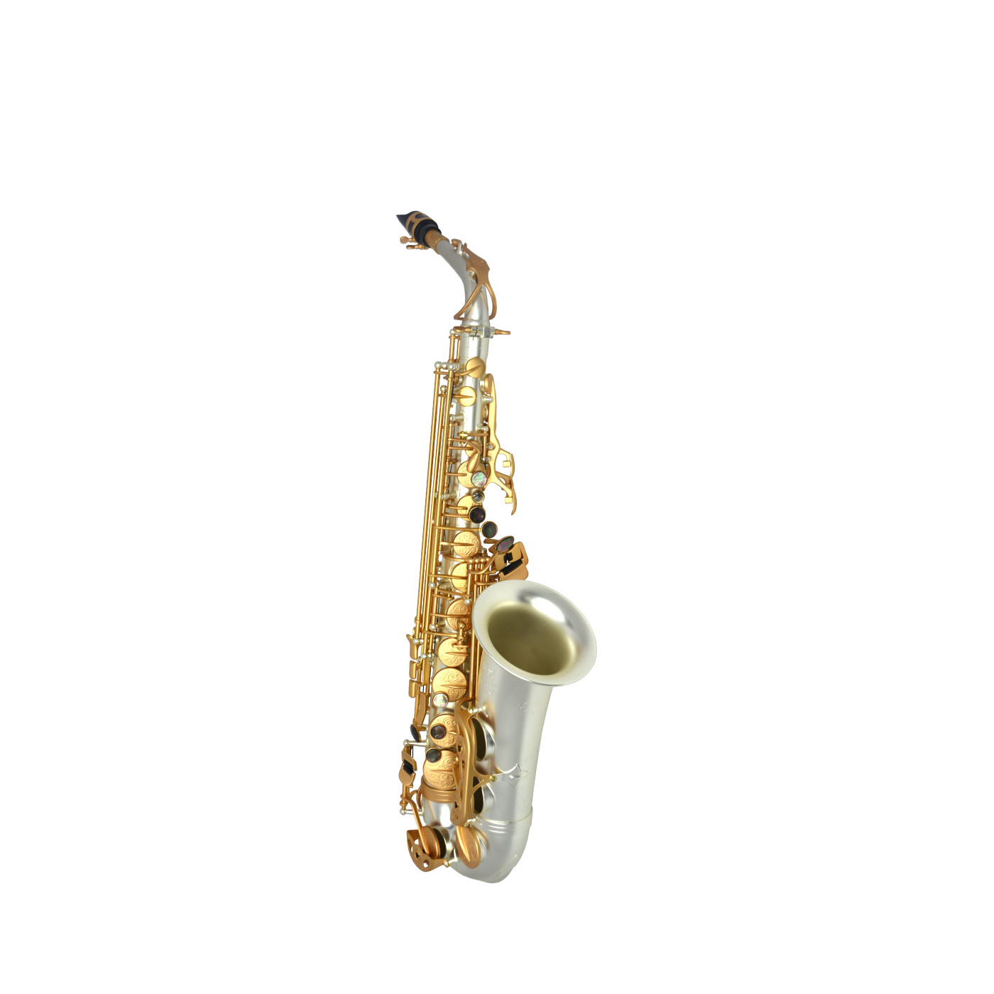 Premier Havana Alto Saxophone - Sandblasted Silver Plated w/ Totem